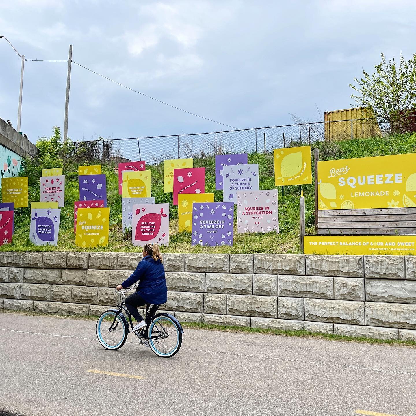 Have y&rsquo;all rolled by @beassqueeze&rsquo;s original lemonade stand yet on the Dequindre Cut yet?! This tiny patch of land is where they started and now they&rsquo;re in big retailers throughout the country. As part of the rebrand we did for thei