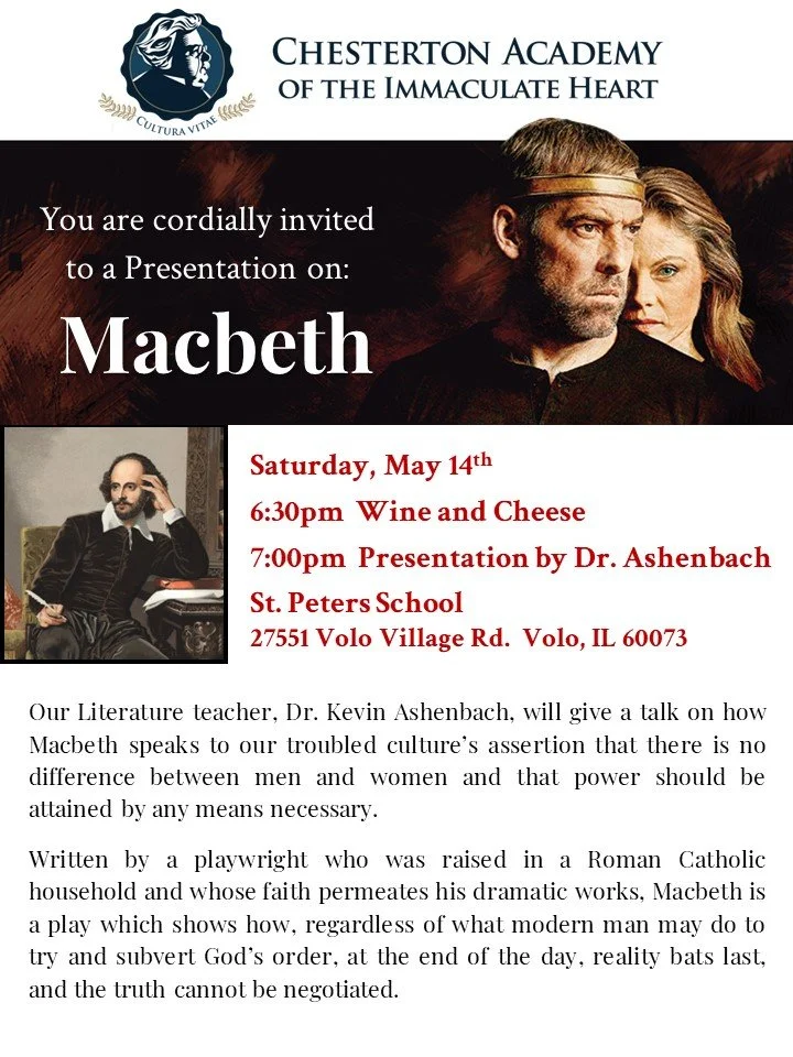 Wine and Cheese/Macbeth Presentation