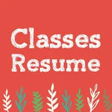 Classes Resume