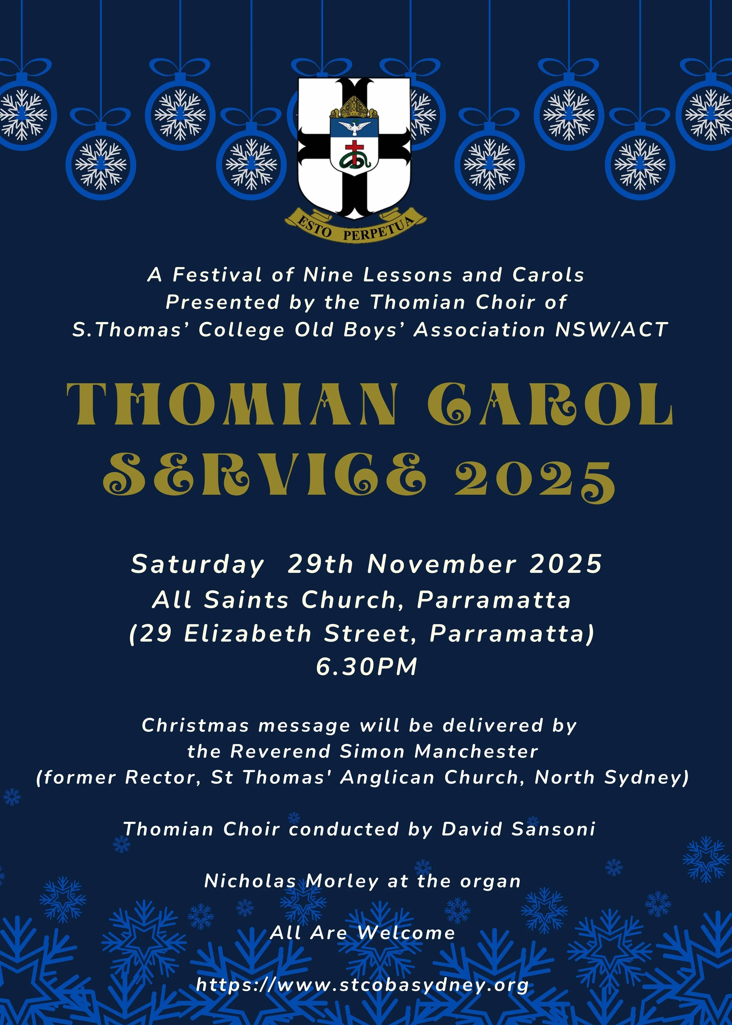 A Festival of Light “Nine Lessons and Carols” “The Thomian community gathers for the XVIIᵗʰ annual Carol Service“For unto us a Child is born… unto us a Son is given.” (Isaiah 9:6)