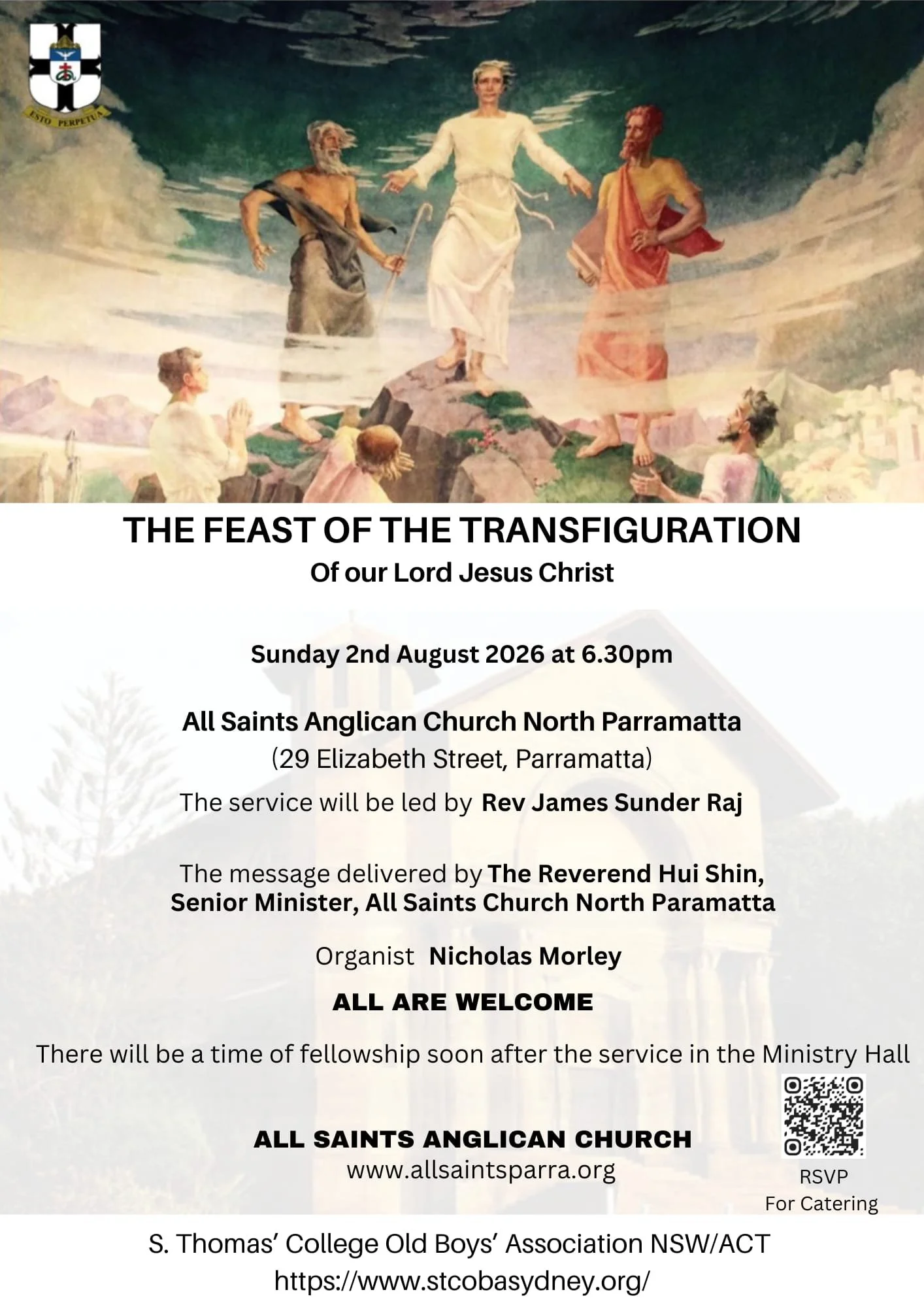 The Feast of the Transfiguration 2026