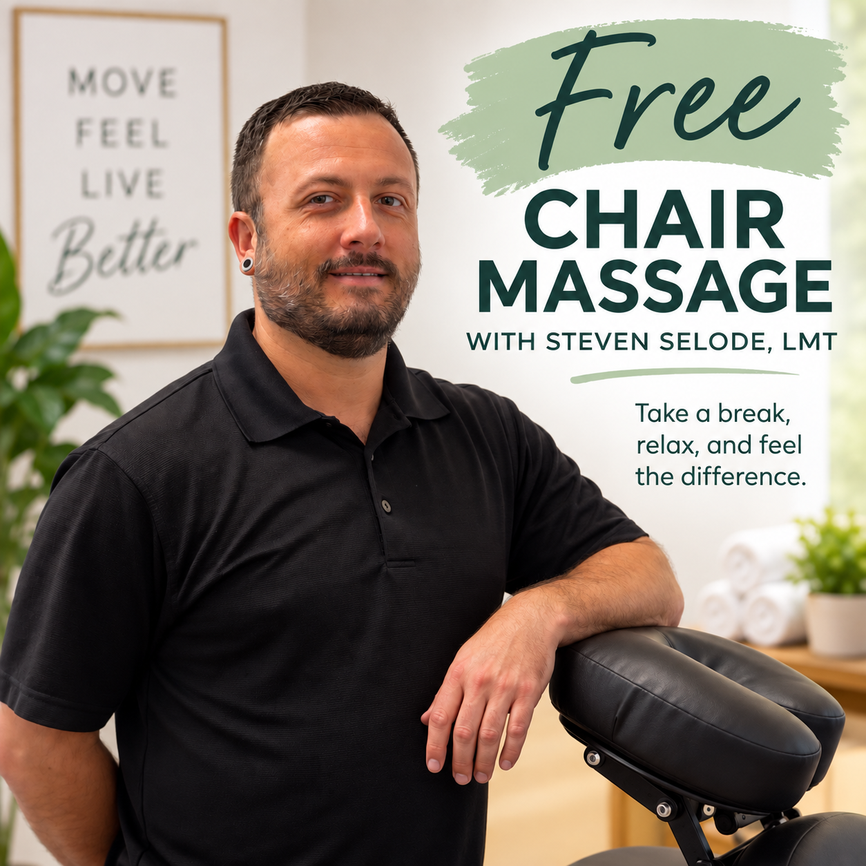 Free Chair Massages with Steven 