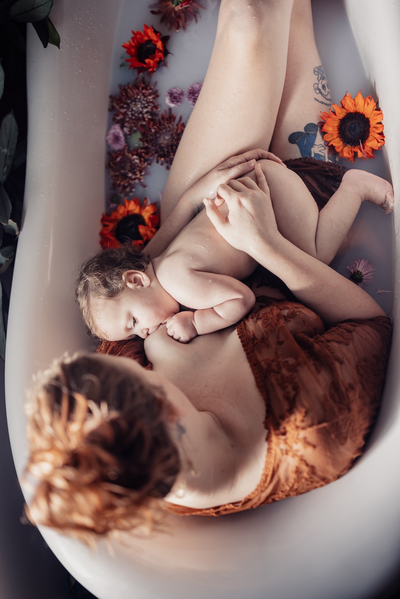  Milk Bath photos San Diego for maternity photos or nursing with Morning Owl Fine Art Photography San Diego 