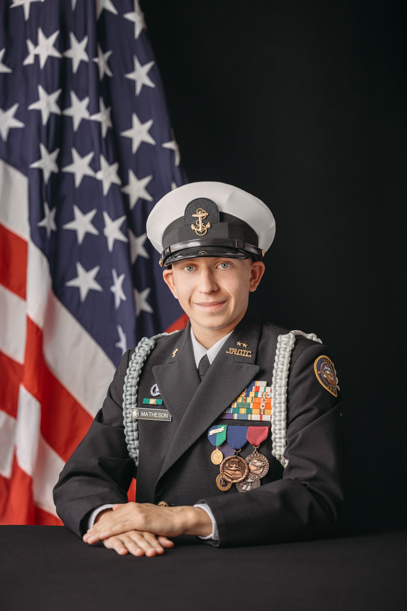 Military Headshots | NJROTC Temecula Cadet Matheson | San Diego, CA
