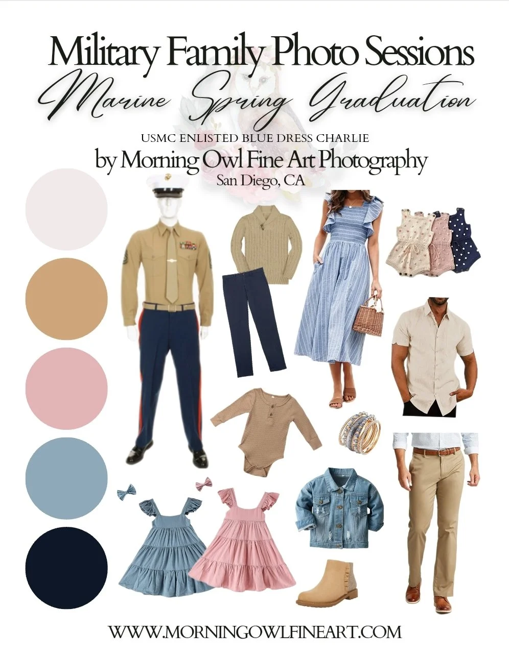 USMC Spring Graduation, Family Outfit Ideas Morning Owl Fine Art Photography USMC Spring Graduation, Family Outfit Ideas Morning Owl Fine Art Photography