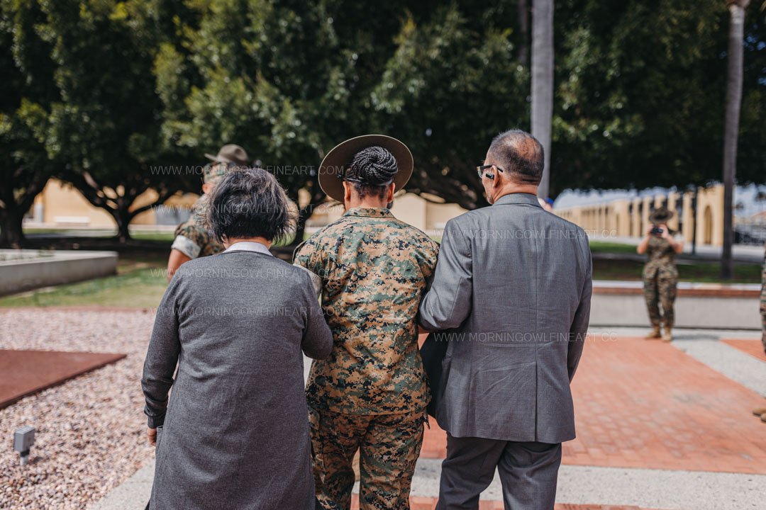  Morning Owl Fine Art Photography Female Marine Drill Instructor San Diego MCRD Promotion to SSGT 