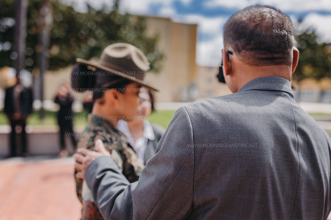  Morning Owl Fine Art Photography Female Marine Drill Instructor San Diego MCRD Promotion to SSGT 