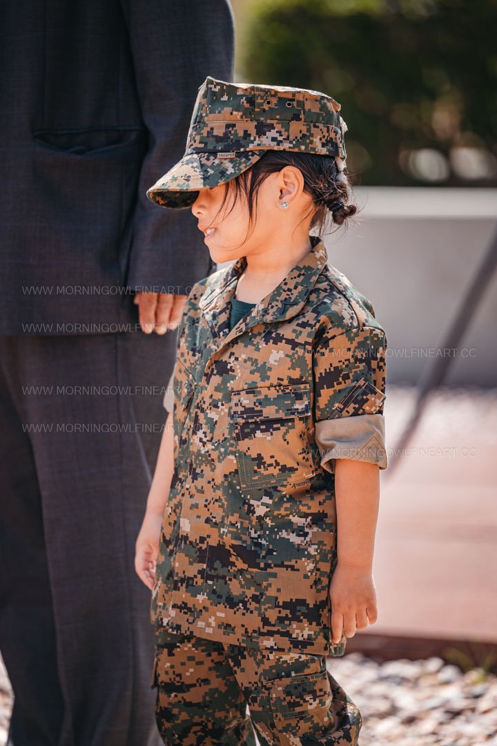  Morning Owl Fine Art Photography Female Marine Drill Instructor San Diego MCRD Promotion to SSGT 