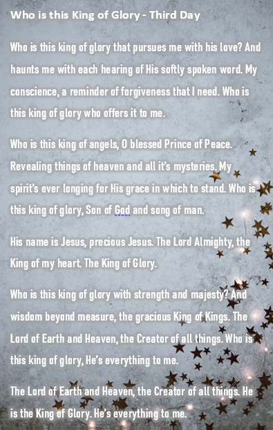 POINTING THEM TO JESUS: Who is this King of Glory?