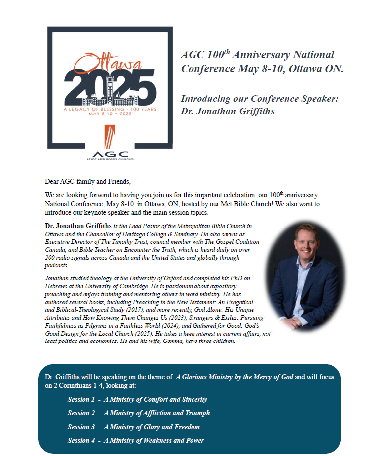 National Conference 2025 — Associated Gospel Churches