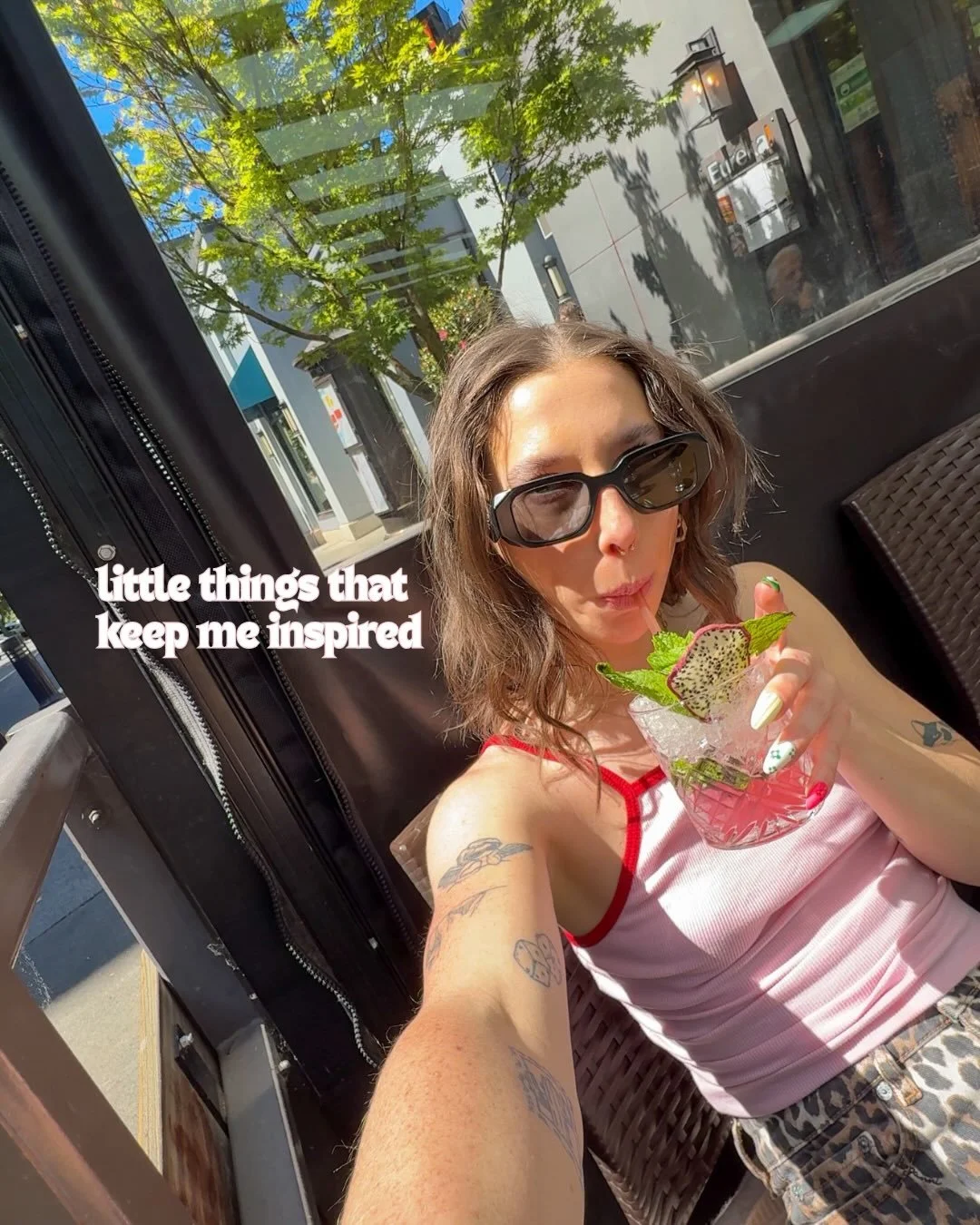 Creativity doesn&rsquo;t come from sitting at my laptop forcing ideas all day long (even tho i find myself there most days).

For me, it usually comes from slower mornings, new places, long conversations, books, little routines, and paying attention 