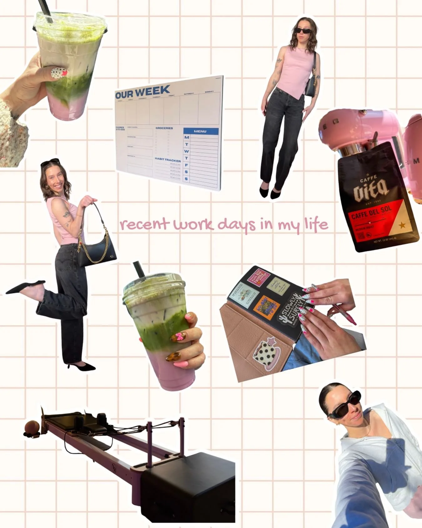 lately, my work days ✿

running on iced matcha &amp; mild delusion, one step ahead of my to-do list (barely).

#socialmediamanager #contentcreator #socialmediaforsmallbusiness #founderlife #daysinmylife