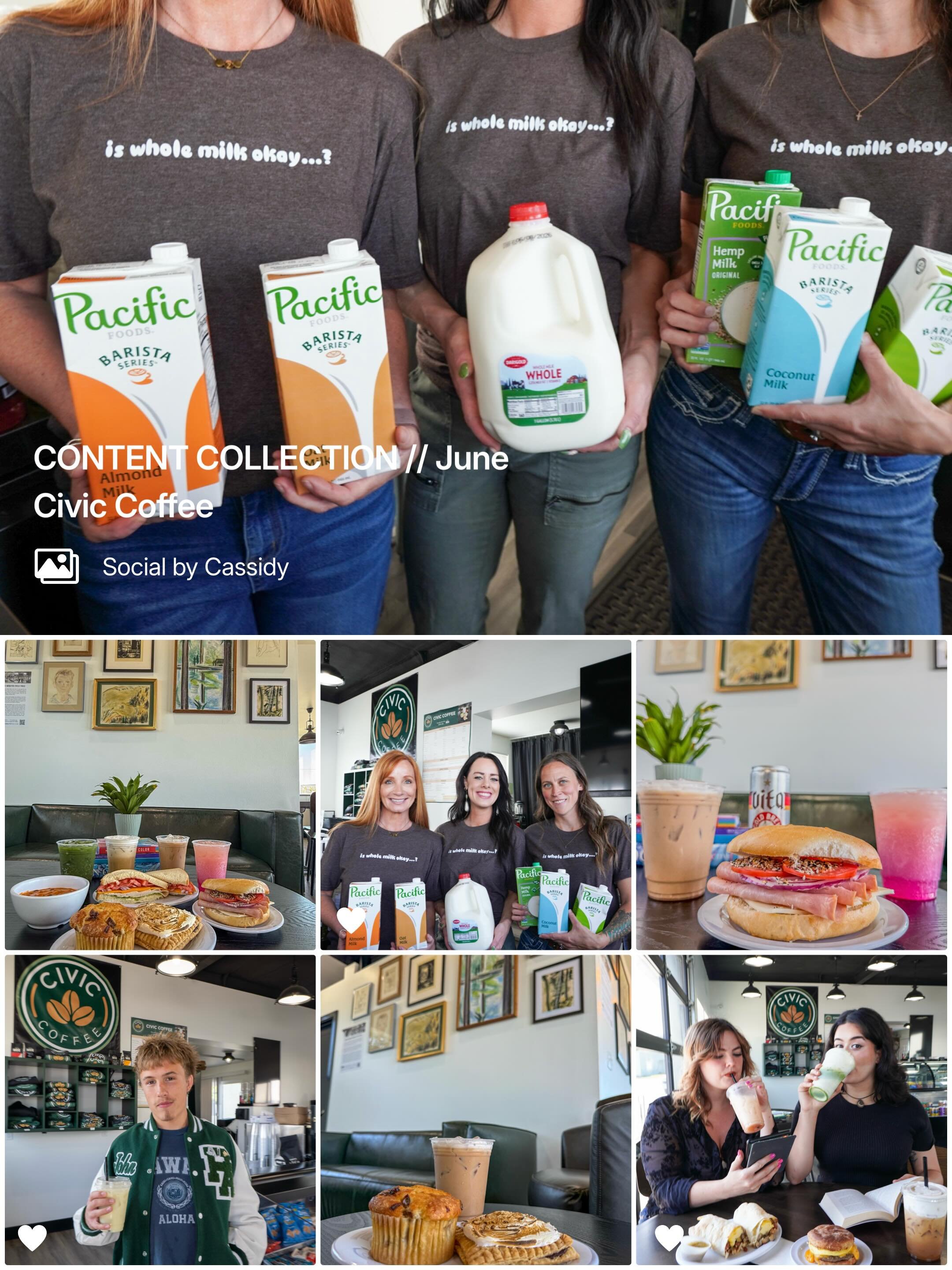 A look inside this month&rsquo;s content collection for Civic Coffee.

From seasonal drinks and menu items to community moments and everyday scenes around the shop, this gallery captures a small piece of what we created together throughout June.

One