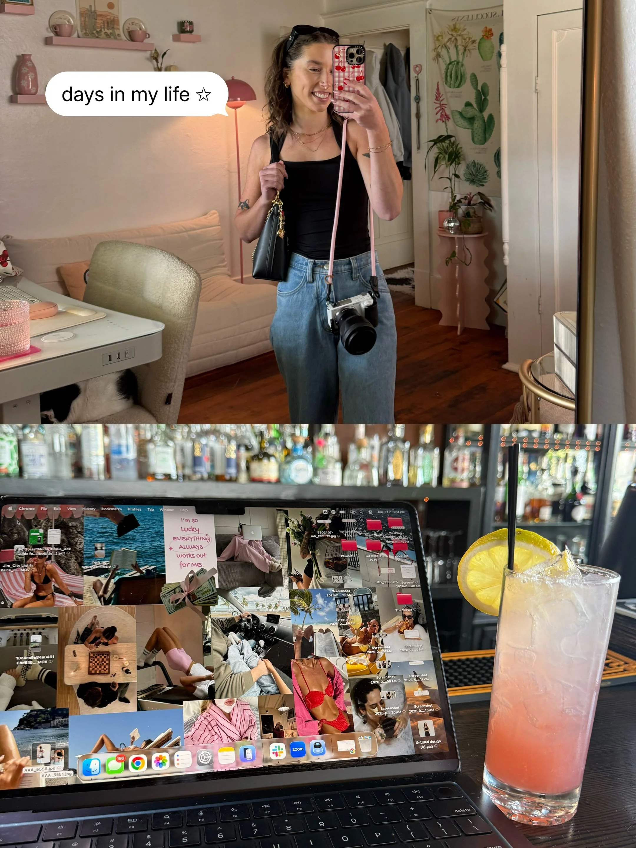 currently: creative planning, client content shoots, zoom meetings, good books, happy hour, and constantly refining. ✩