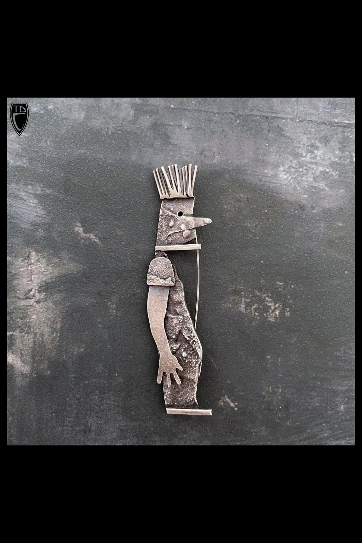 "Just One of Those Days", Sterling Silver Figural Brooch