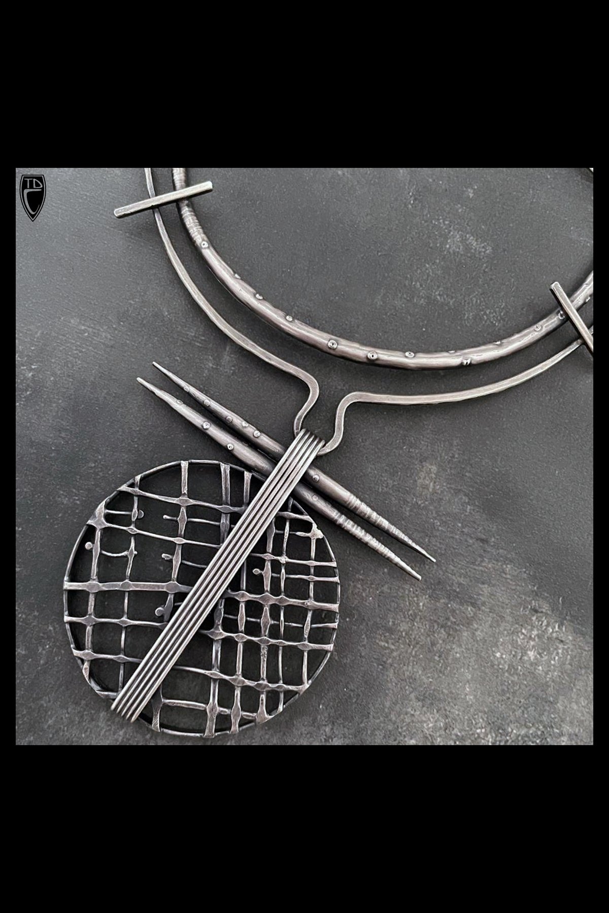 Sterling Silver Spicula Forged Neck Piece