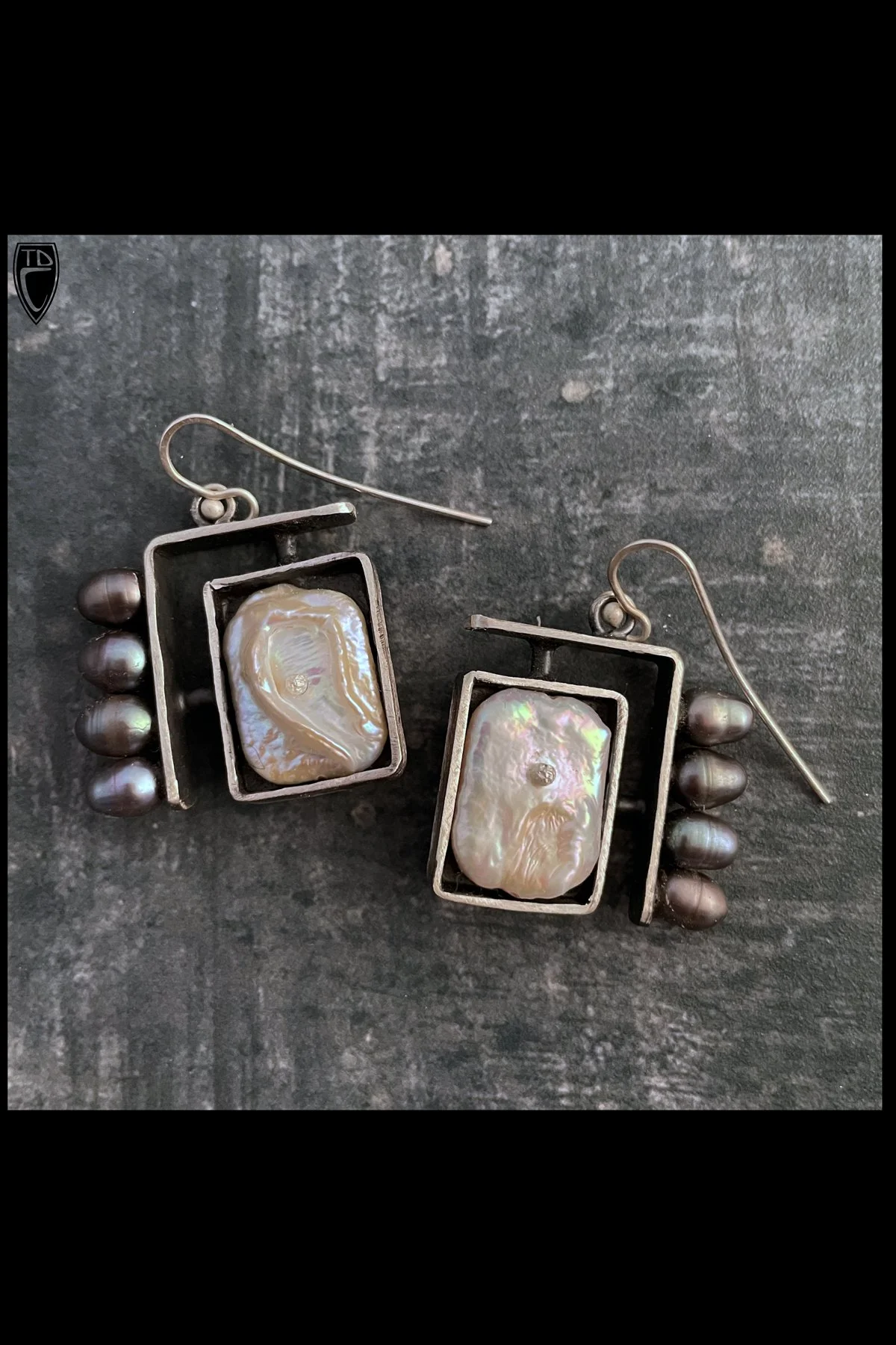 Sterling Silver and Pearl Earrings