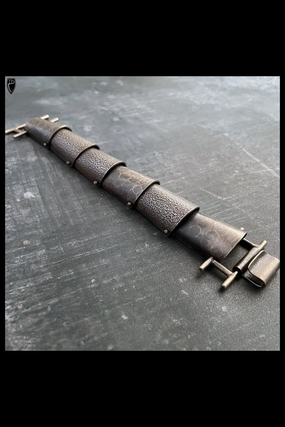 "Flexion", Sterling Silver Armor Inspired Link Bracelet