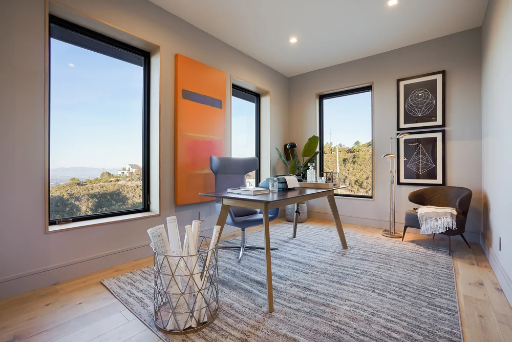 Office at Blackberry Hill Road, Los Gatos after staging by Encore