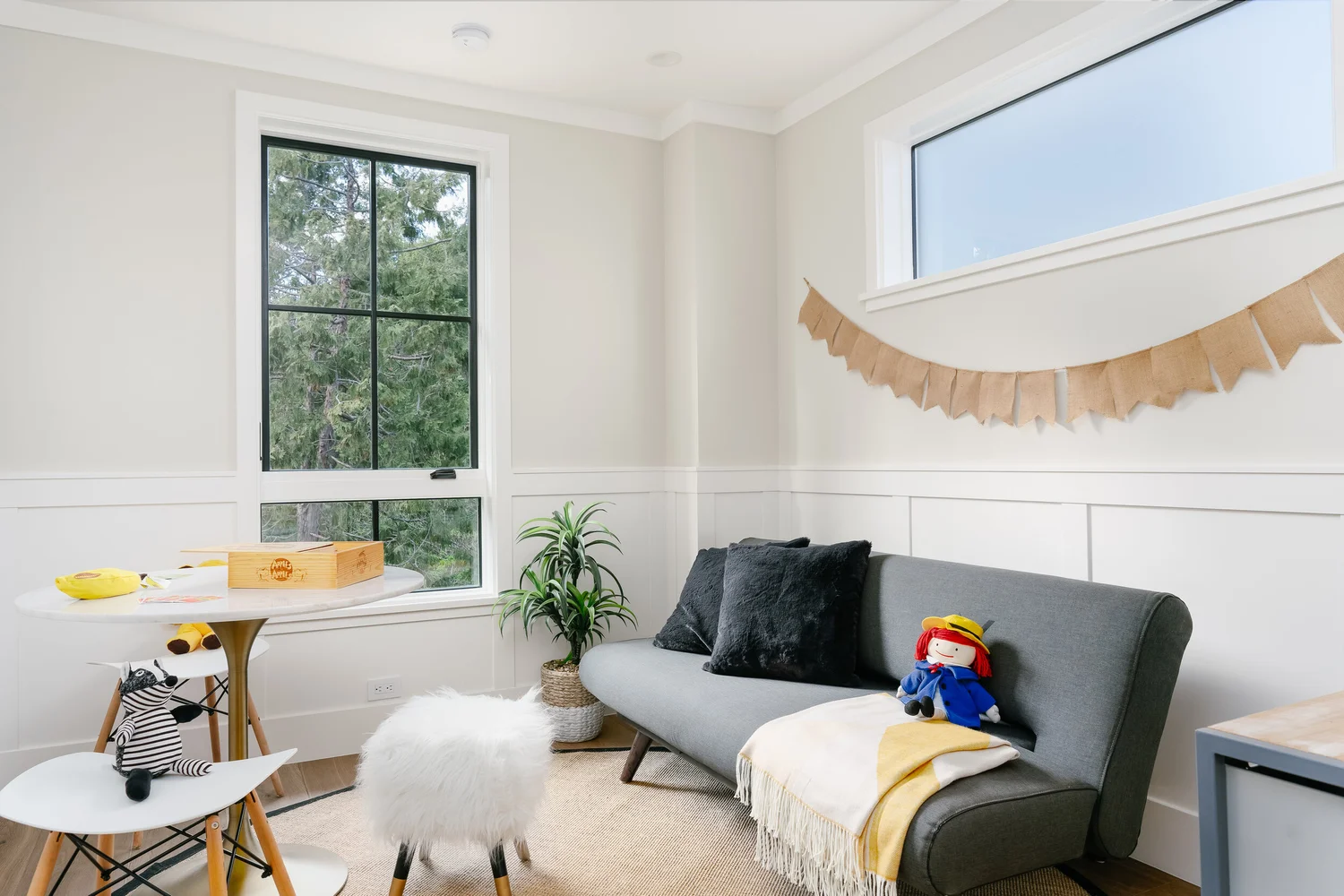 Playroom at Cypress Court, Los Altos Hills after staging by Encore