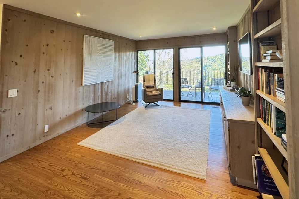 Den at Franciscan Ridge, Portola Valley before staging