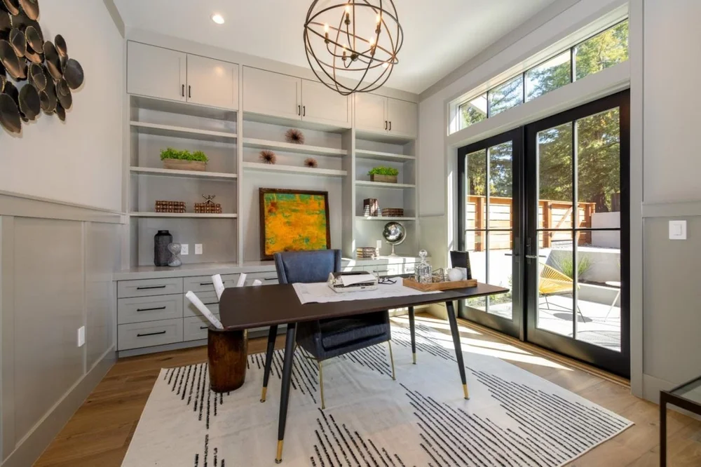 Office at Cypress Court, Los Altos Hills after staging by Encore