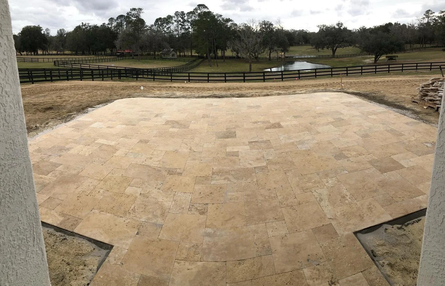 Travertine Paver install ocala