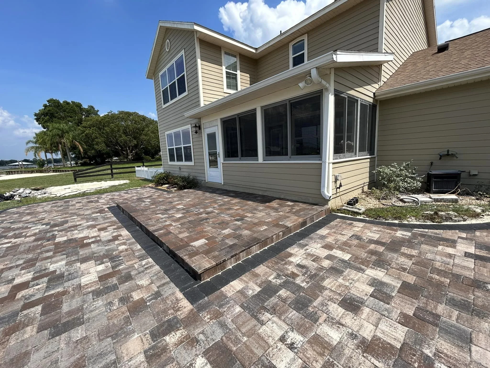 Custom Paver Patio, Ocklawaha, Fl