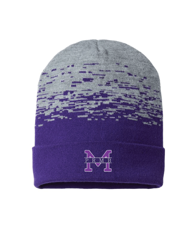 Mount Union Purple Gray Beanie