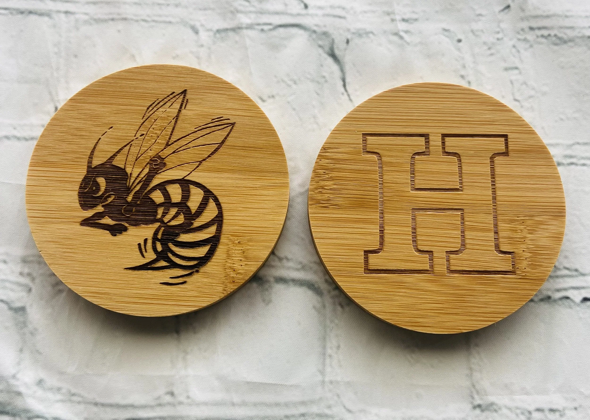 Bamboo coasters
