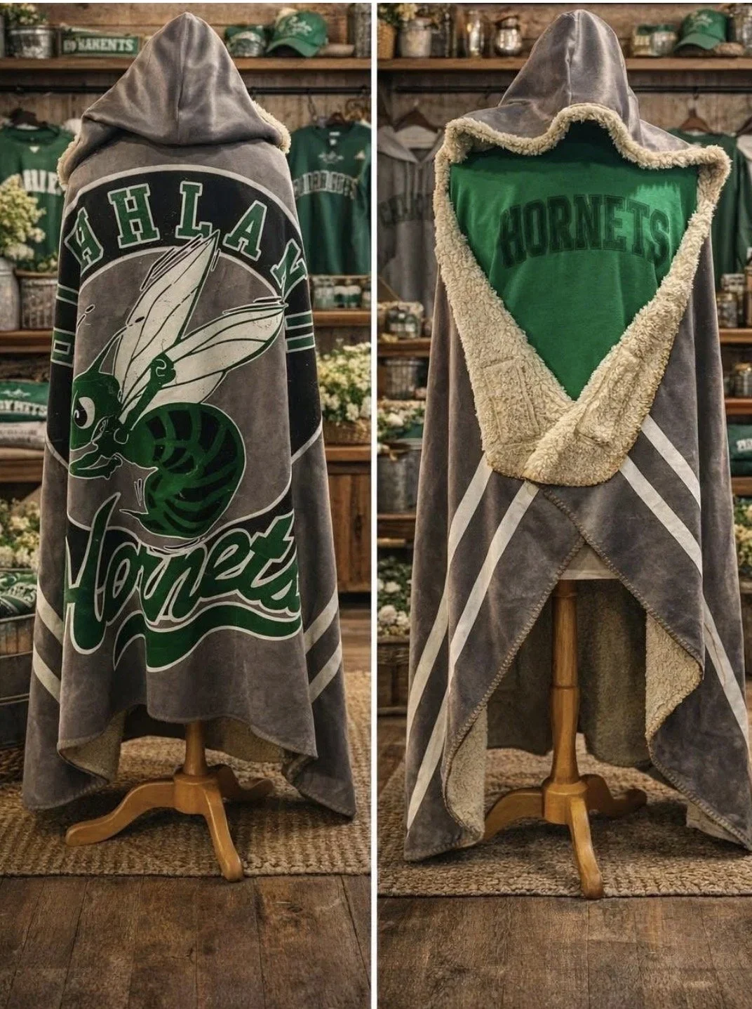 Highland Sherpa Hooded Blanket