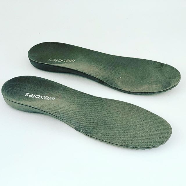 This top image is a pair of Lifesoles that have been used daily for over 2 years.... and they still have life in them 😉. [bottom image new orthotic]. It&rsquo;s important not to get an orthotic that is too soft and wears down quickly due to cheap ma