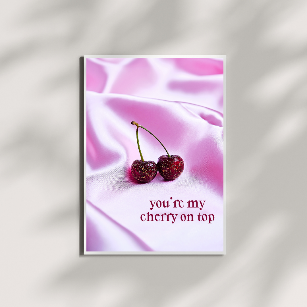 "Cherry on top" Valentine's Day Card