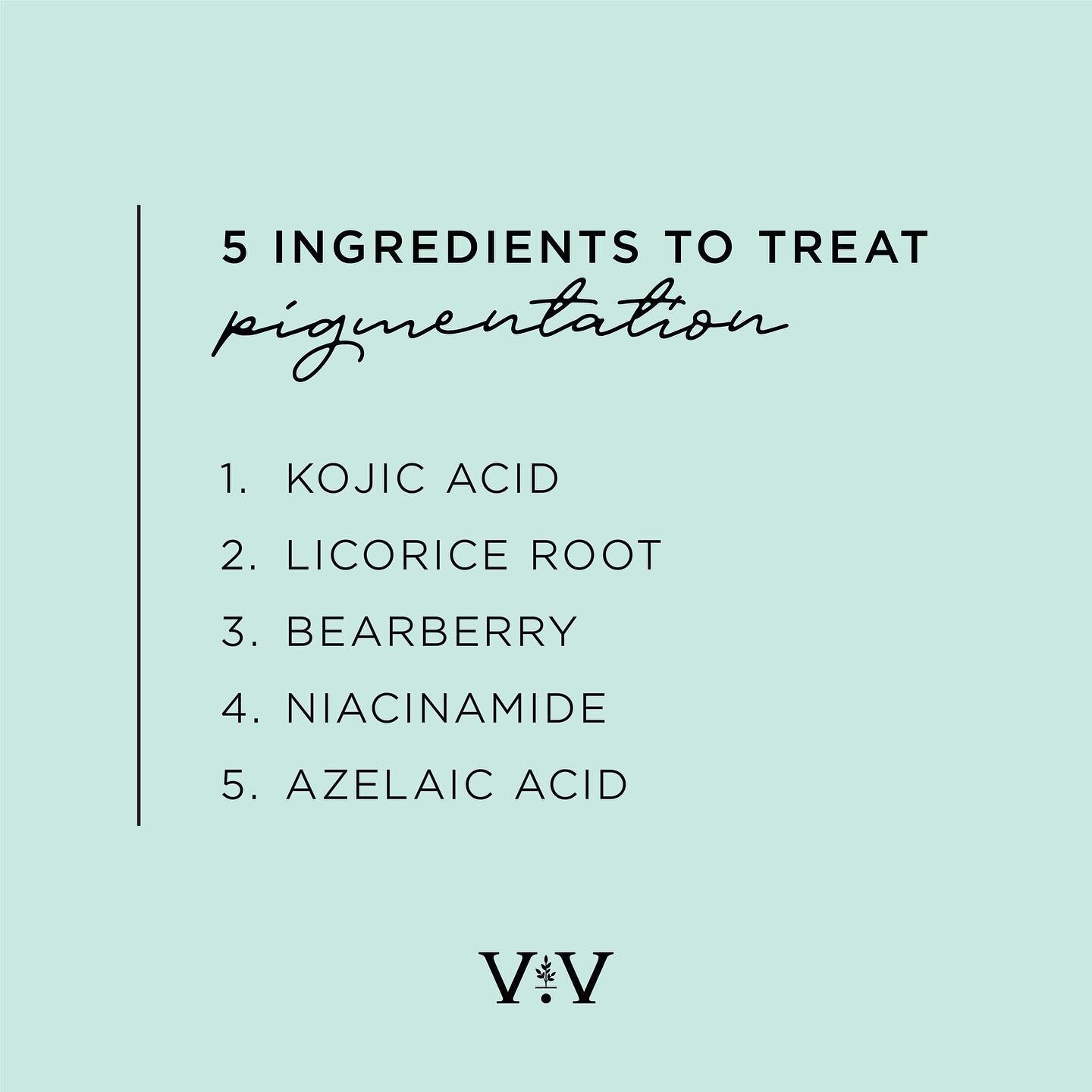 Spots may be cute on Easter eggs, but when it comes to our faces&hellip;not so much🐞

Whether you&rsquo;re trying to combat post-inflammatory pigmentation from acne (PIH), hormonal melasma, or sun damage and age spots, here are a few ingredients to 