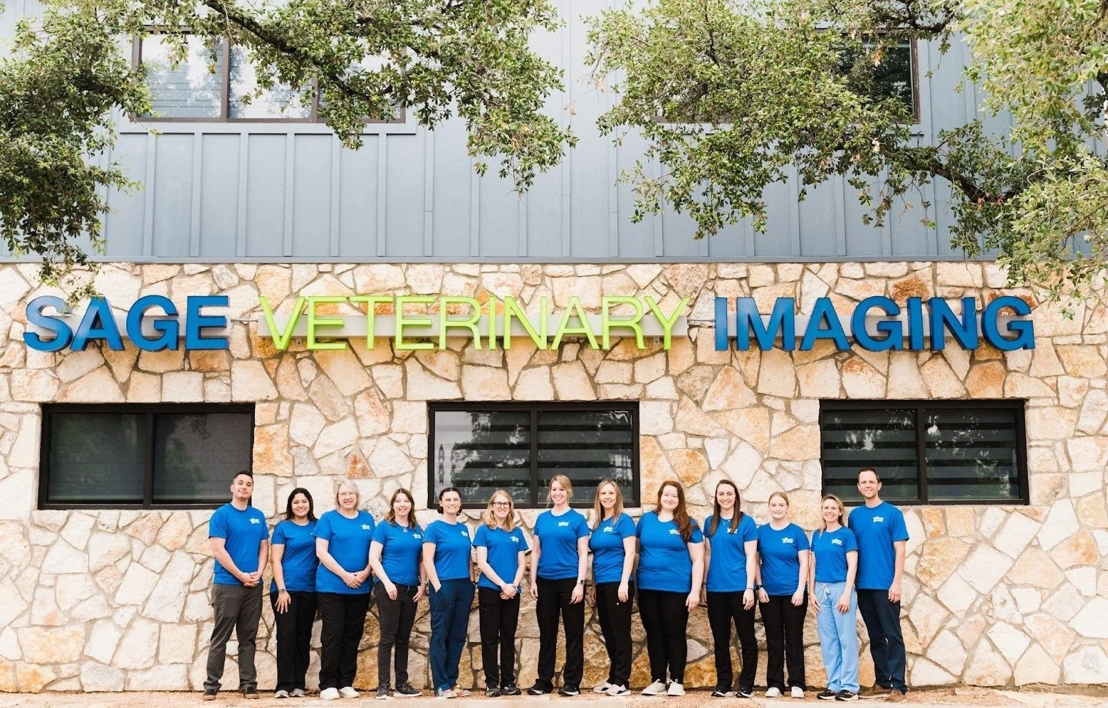 The Sage Veterinary Imaging team in Round Rock, Texas.