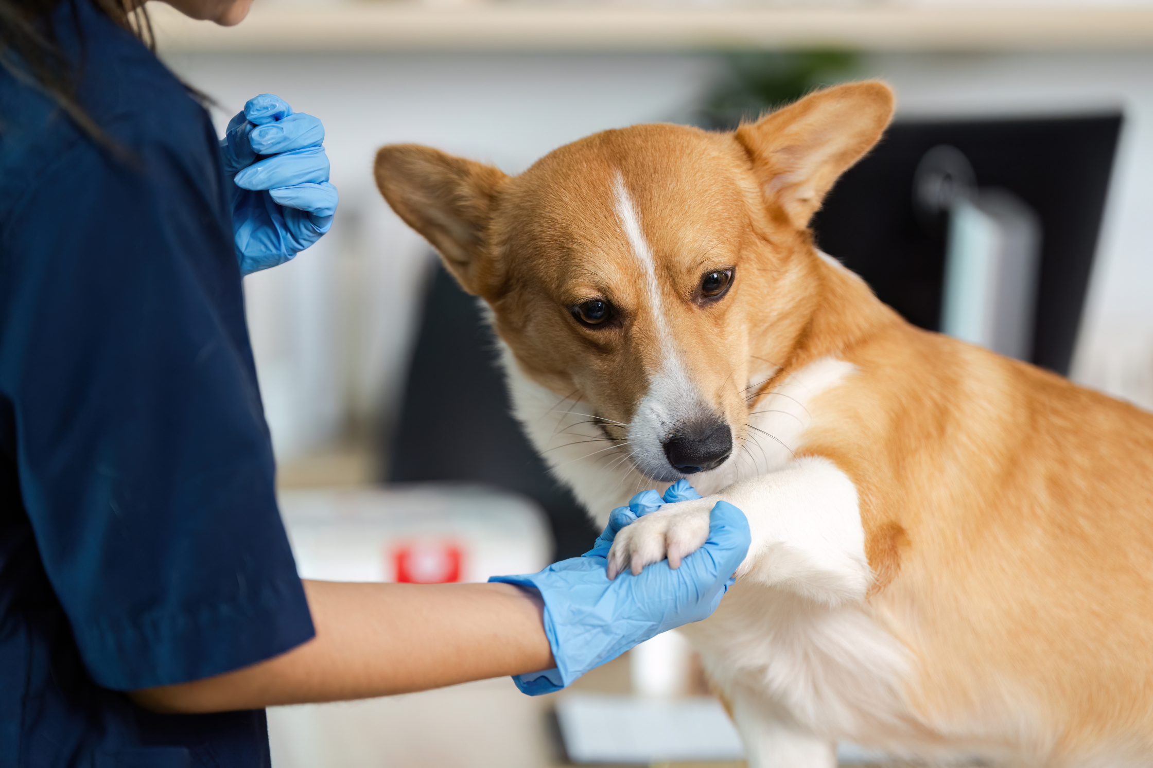A pet receiving advanced diagnostic imaging near League City, Texas at Sage Veterinary Imaging