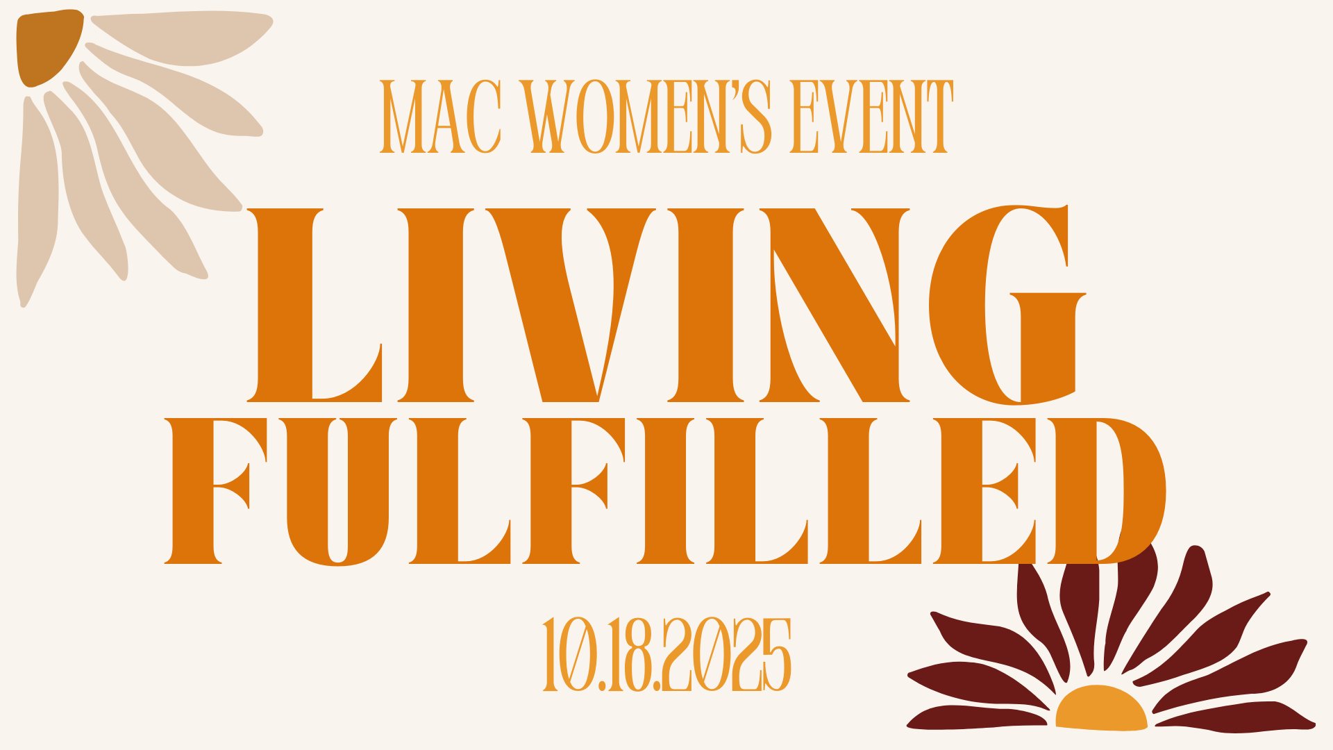 Living Fulfilled - A Women's Event