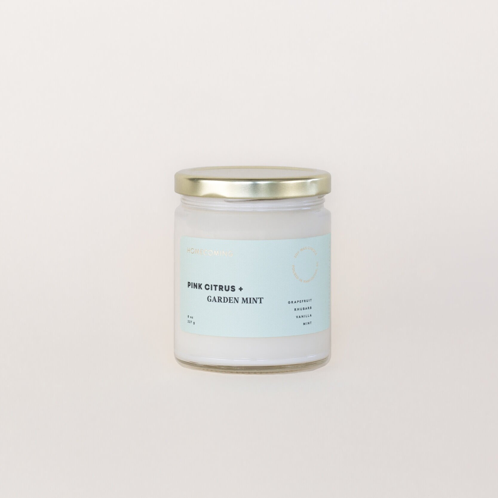 Pink Citrus + Garden Mint Candle