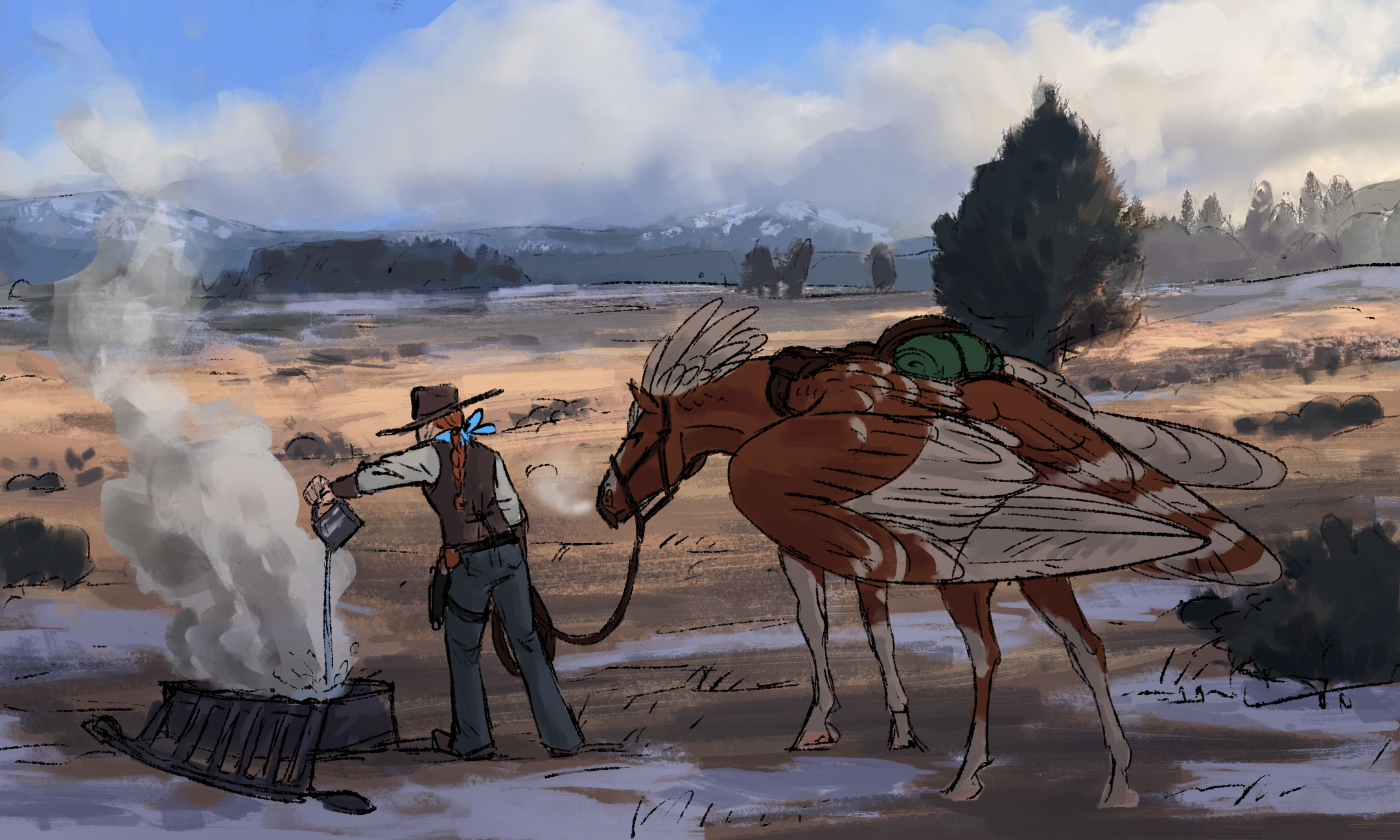 Jufly 2022_04_Sunrise_early start cowboy at a camp.png