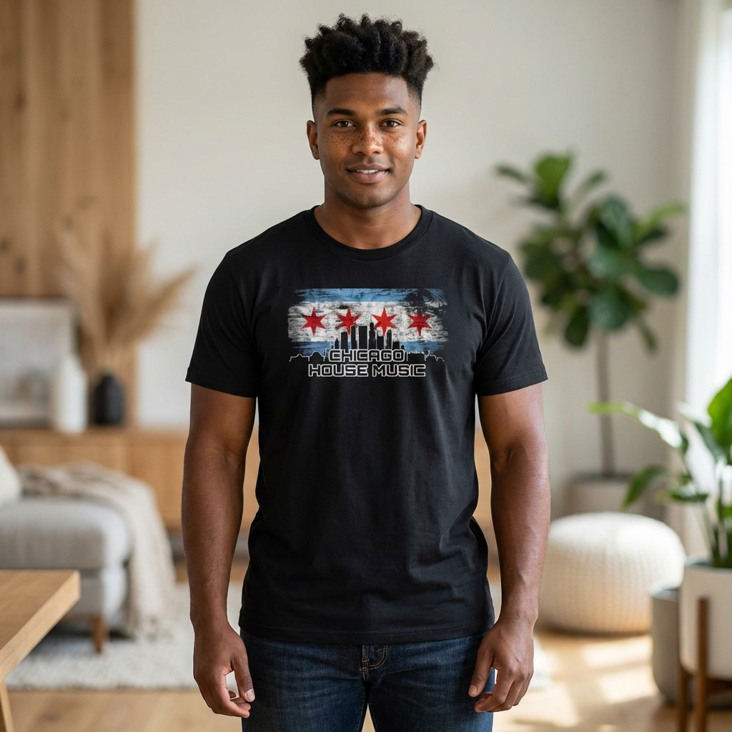 Chicago House Music-Flag and City