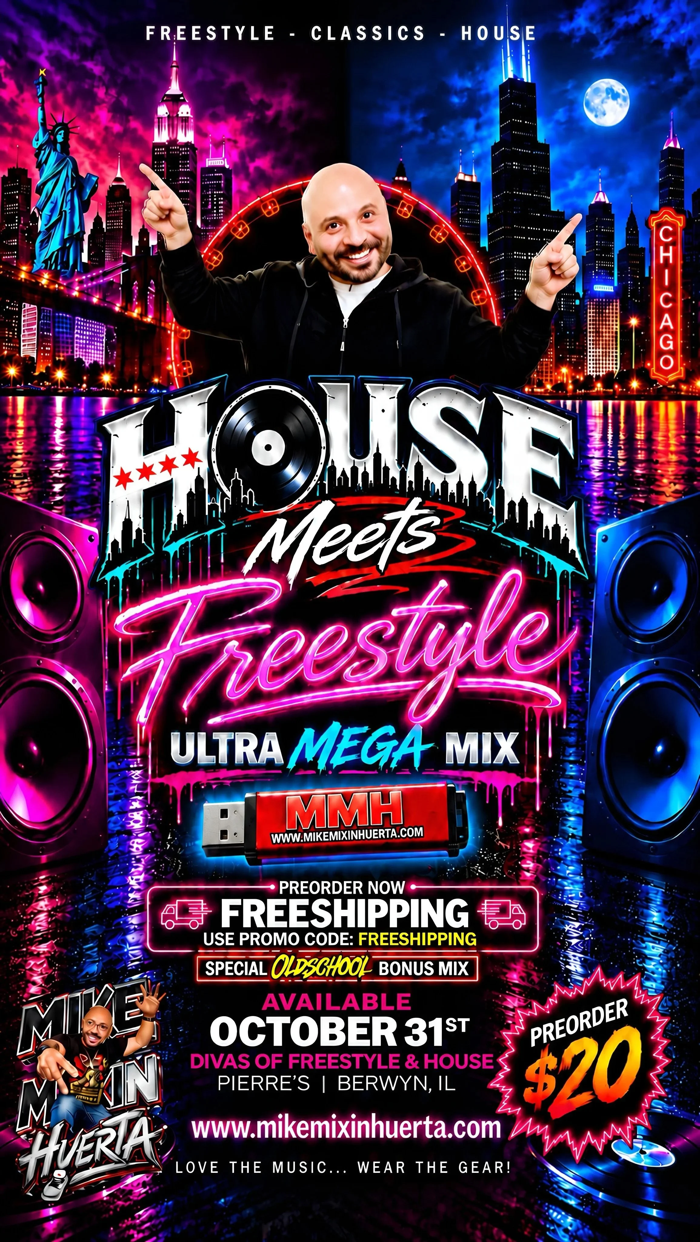 FREESTYLE MEETS HOUSE ULTRA MEGA MIX plus A BONUS MIX