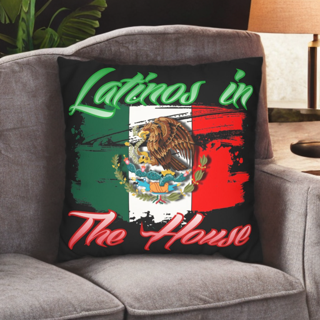 Square Pillow — Latinos in The House