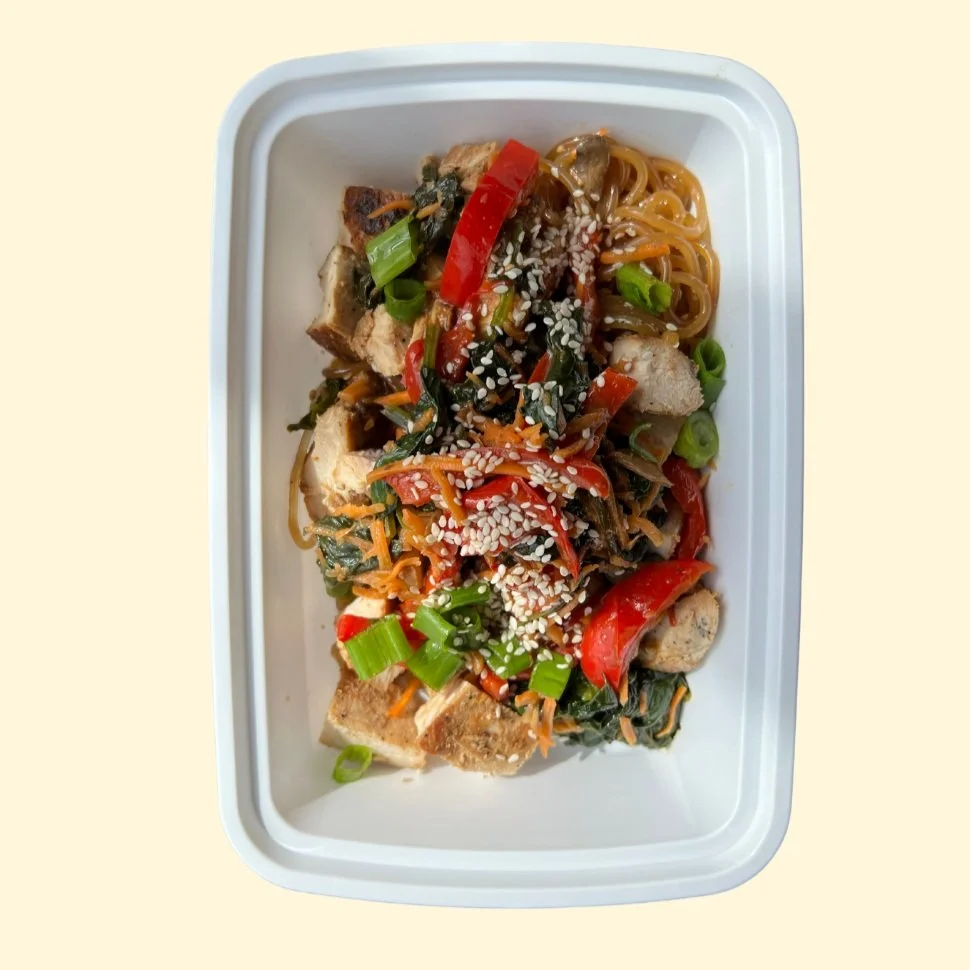 SESAME GARLIC GLASS NOODLES