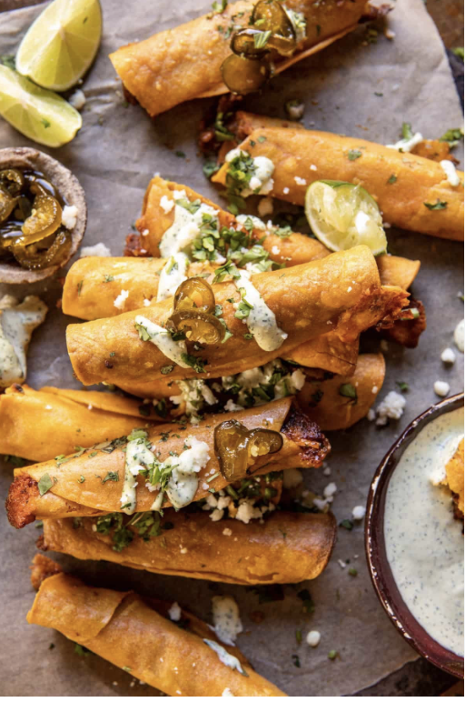 CHICKEN TINGA TAQUITOS