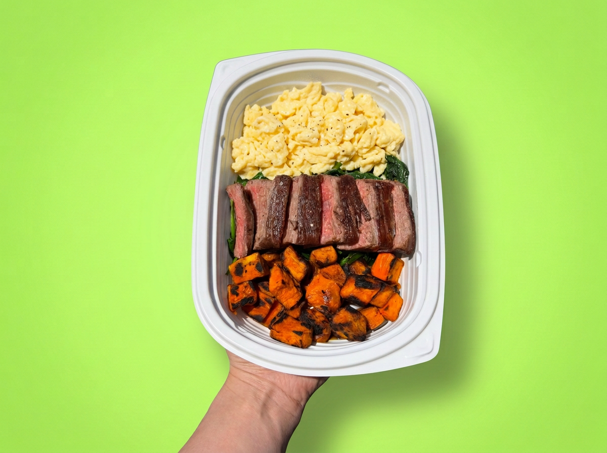 STEAK AND EGGS