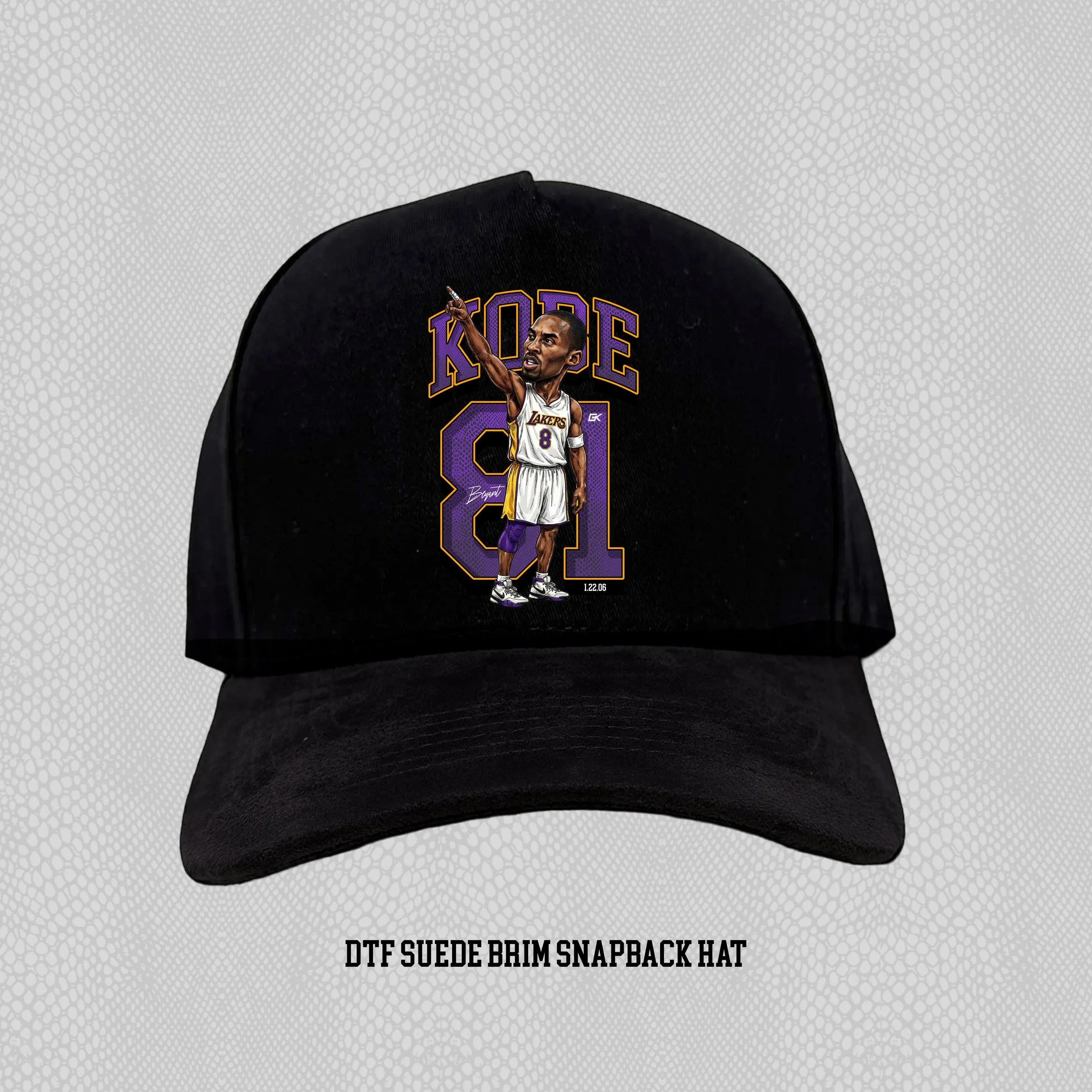 81 POINTS - DTF SUEDE BRIM SNAPBACK HAT (LIMITED PIECES)
