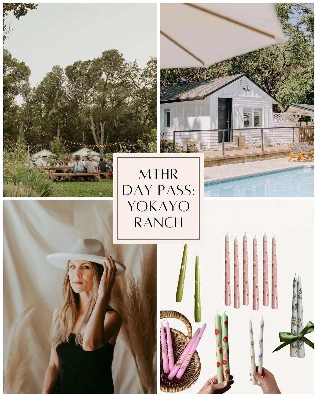 ✨ MTHR Day Pass Ukiah is here! ✨
⠀⠀⠀⠀⠀⠀⠀⠀⠀
Join us at @yokayo_ranch Ukiah on Sunday, 10/12 from 3&ndash;7:30 PM for an afternoon designed just for moms. Think:
📸 Fresh new headshots by the talented @tinaswainphotography
🕯 A dreamy botanical candle 
