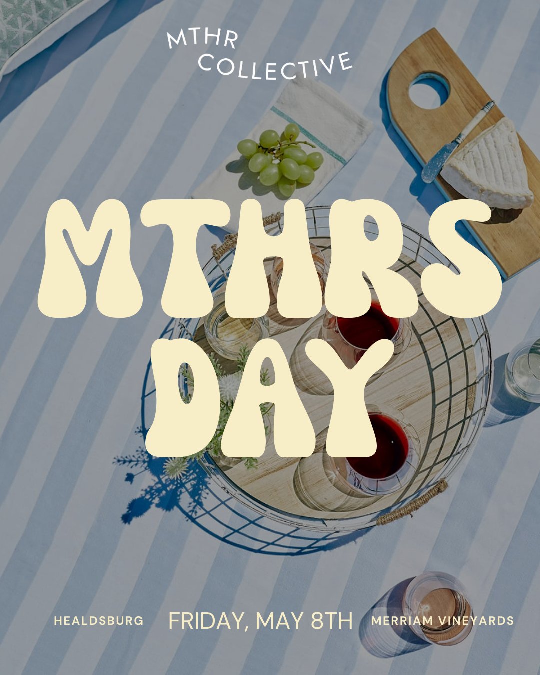 Big news, MTHRS: Something truly special is coming, and it&rsquo;s made just for YOU! 

Join us Friday, May 8th at @merriamvineyards in Healdsburg for a day designed to slow down, recharge, and leave your heart full and your spirit lifted. Celebrate 