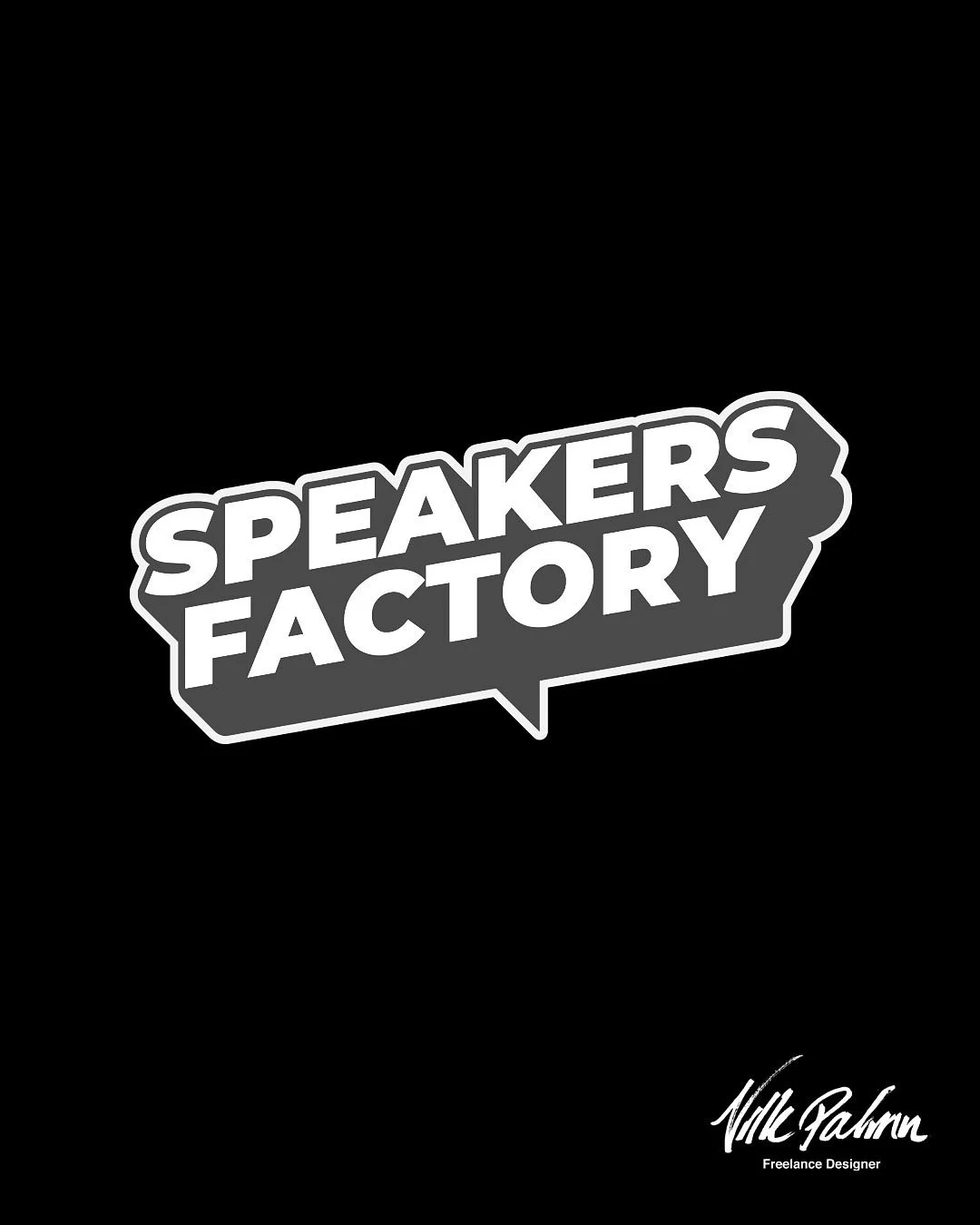SpeakersFactory, logo ja yritysilme (2025) @speakersfactoryfinland