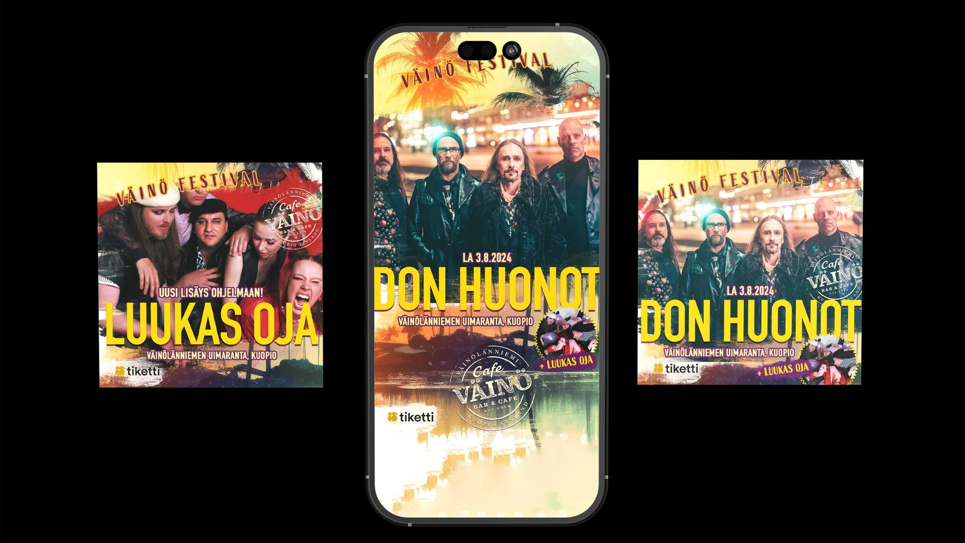 Tapahtumabannerit, sosiaalinen media